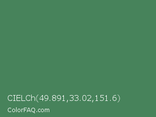 CIELCh 49.891,33.02,151.6 Color Image