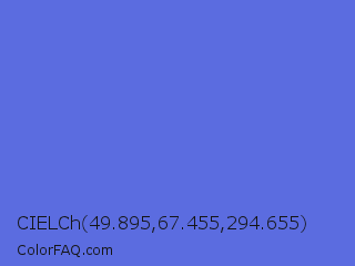 CIELCh 49.895,67.455,294.655 Color Image