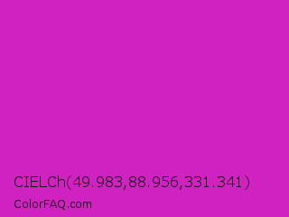 CIELCh 49.983,88.956,331.341 Color Image