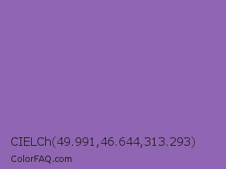 CIELCh 49.991,46.644,313.293 Color Image