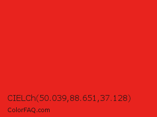 CIELCh 50.039,88.651,37.128 Color Image