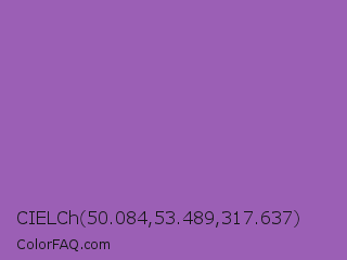 CIELCh 50.084,53.489,317.637 Color Image