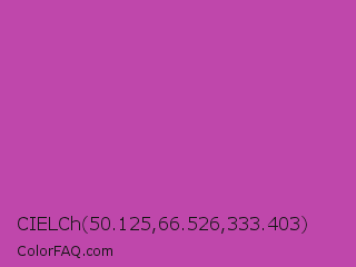 CIELCh 50.125,66.526,333.403 Color Image