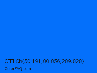 CIELCh 50.191,80.856,289.828 Color Image