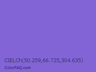 CIELCh 50.259,66.725,304.635 Color Image
