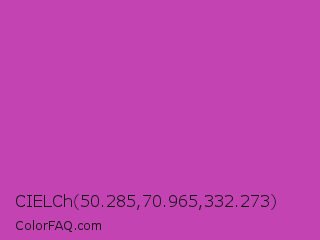 CIELCh 50.285,70.965,332.273 Color Image