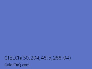 CIELCh 50.294,48.5,288.94 Color Image