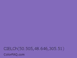 CIELCh 50.505,48.646,305.51 Color Image