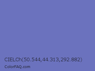 CIELCh 50.544,44.313,292.882 Color Image