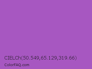 CIELCh 50.549,65.129,319.66 Color Image