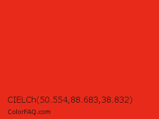 CIELCh 50.554,88.683,38.832 Color Image