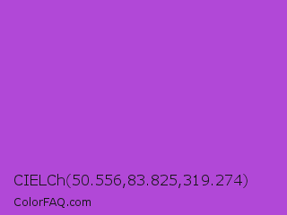 CIELCh 50.556,83.825,319.274 Color Image