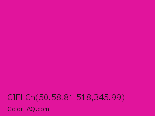CIELCh 50.58,81.518,345.99 Color Image