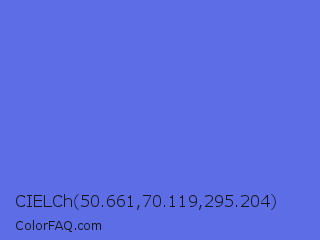 CIELCh 50.661,70.119,295.204 Color Image