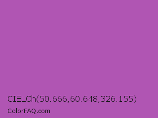 CIELCh 50.666,60.648,326.155 Color Image