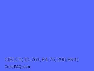 CIELCh 50.761,84.76,296.894 Color Image