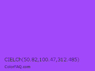 CIELCh 50.82,100.47,312.485 Color Image