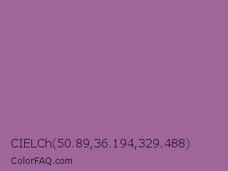 CIELCh 50.89,36.194,329.488 Color Image