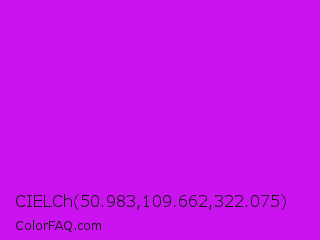 CIELCh 50.983,109.662,322.075 Color Image