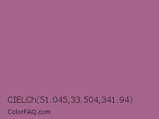 CIELCh 51.045,33.504,341.94 Color Image