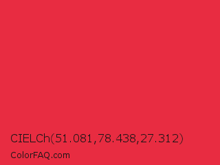 CIELCh 51.081,78.438,27.312 Color Image