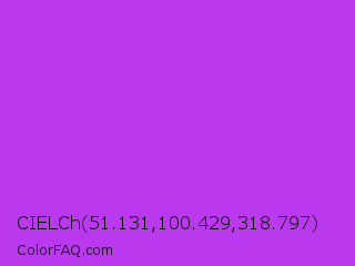 CIELCh 51.131,100.429,318.797 Color Image