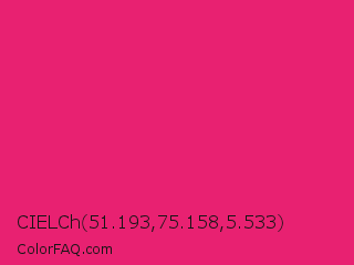 CIELCh 51.193,75.158,5.533 Color Image