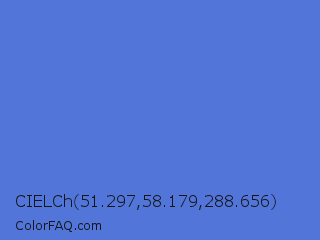 CIELCh 51.297,58.179,288.656 Color Image