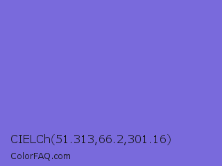 CIELCh 51.313,66.2,301.16 Color Image