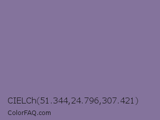 CIELCh 51.344,24.796,307.421 Color Image