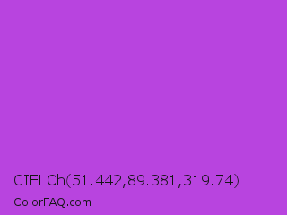 CIELCh 51.442,89.381,319.74 Color Image