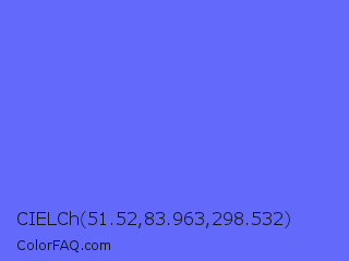 CIELCh 51.52,83.963,298.532 Color Image