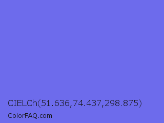 CIELCh 51.636,74.437,298.875 Color Image