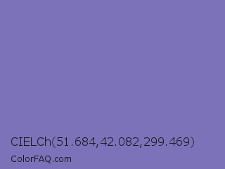 CIELCh 51.684,42.082,299.469 Color Image
