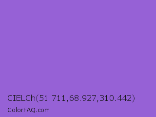 CIELCh 51.711,68.927,310.442 Color Image