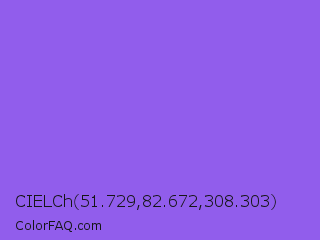CIELCh 51.729,82.672,308.303 Color Image