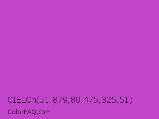 CIELCh 51.879,80.475,325.51 Color Image