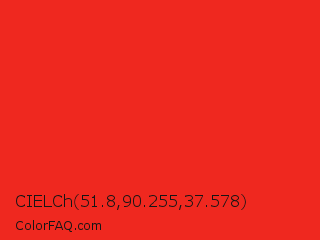 CIELCh 51.8,90.255,37.578 Color Image