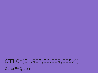 CIELCh 51.907,56.389,305.4 Color Image