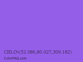 CIELCh 52.086,80.027,309.182 Color Image