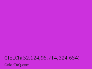 CIELCh 52.124,95.714,324.654 Color Image