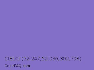 CIELCh 52.247,52.036,302.798 Color Image