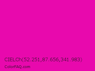 CIELCh 52.251,87.656,341.983 Color Image