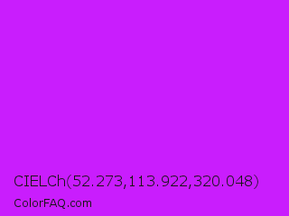 CIELCh 52.273,113.922,320.048 Color Image