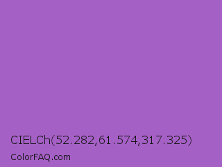 CIELCh 52.282,61.574,317.325 Color Image