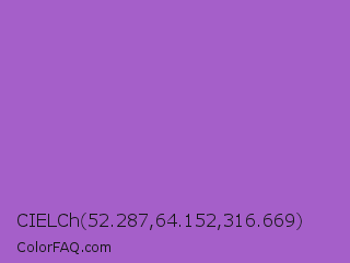 CIELCh 52.287,64.152,316.669 Color Image