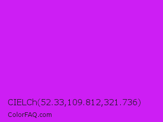 CIELCh 52.33,109.812,321.736 Color Image