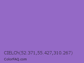 CIELCh 52.371,55.427,310.267 Color Image