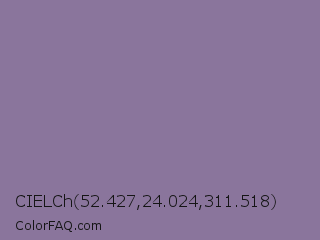 CIELCh 52.427,24.024,311.518 Color Image