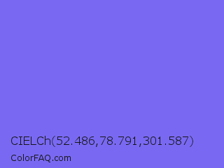 CIELCh 52.486,78.791,301.587 Color Image